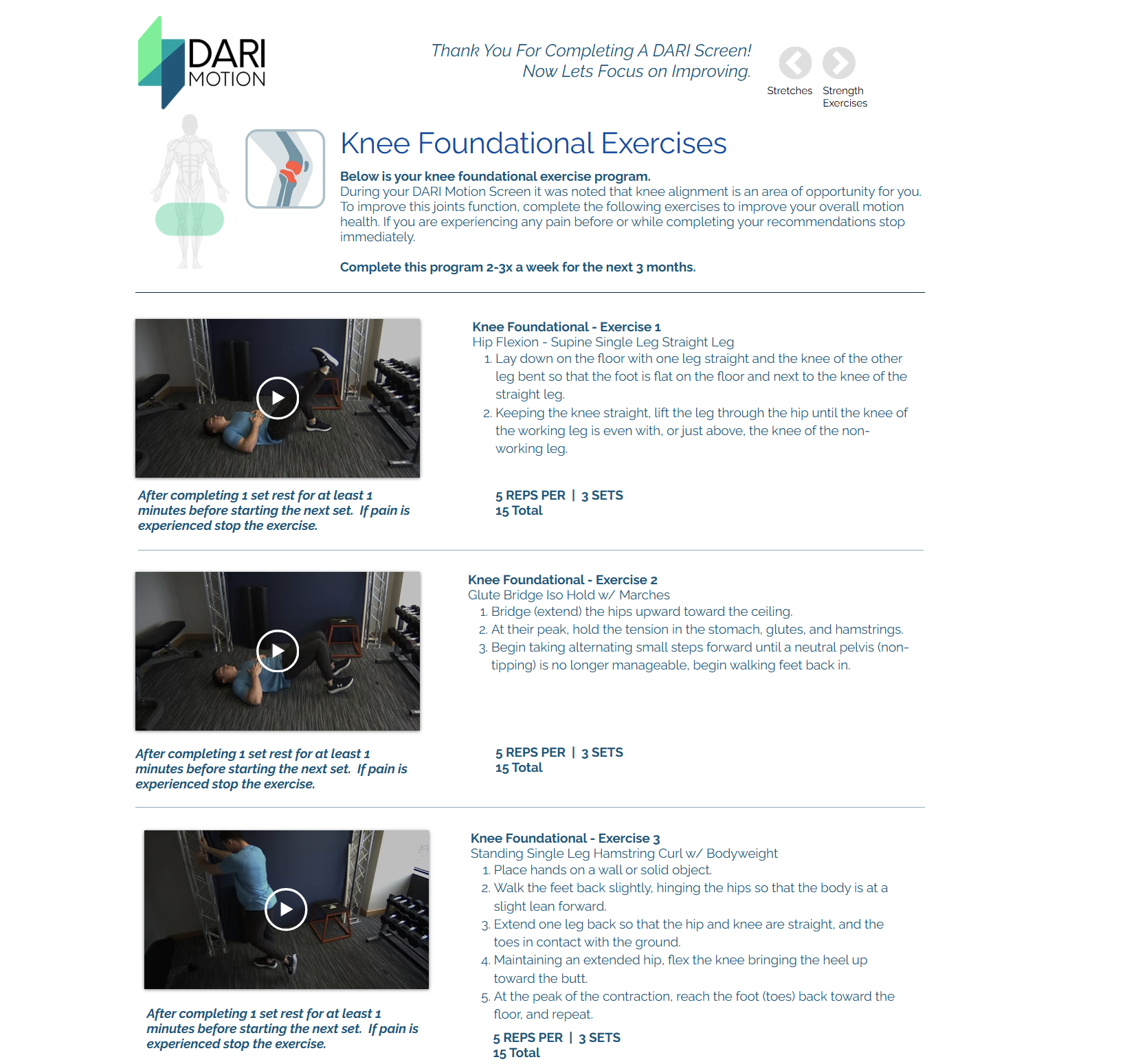 Recommended exercises (thumb)